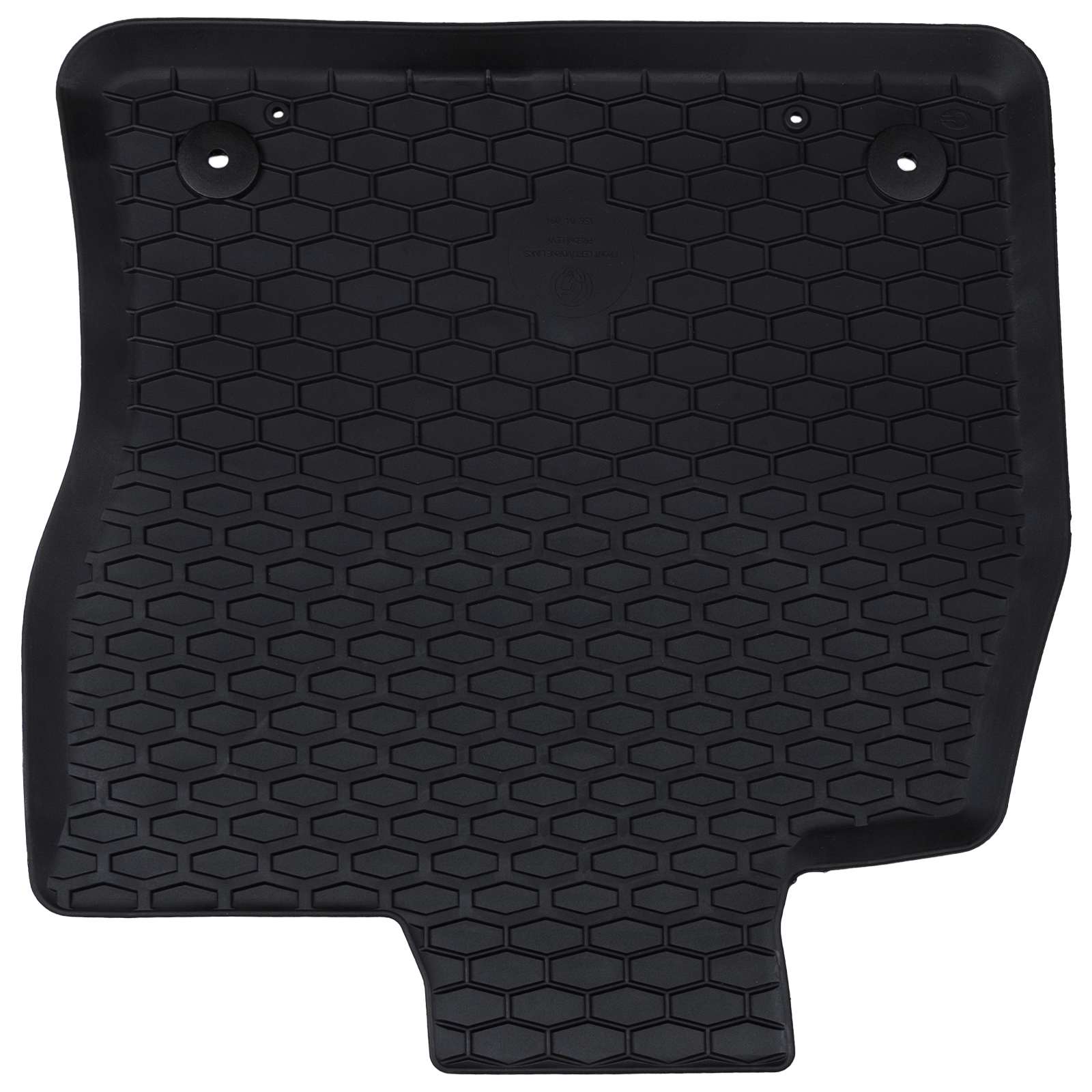 vidaXL Autofußmatte 4 pcs Schwarz Gummi