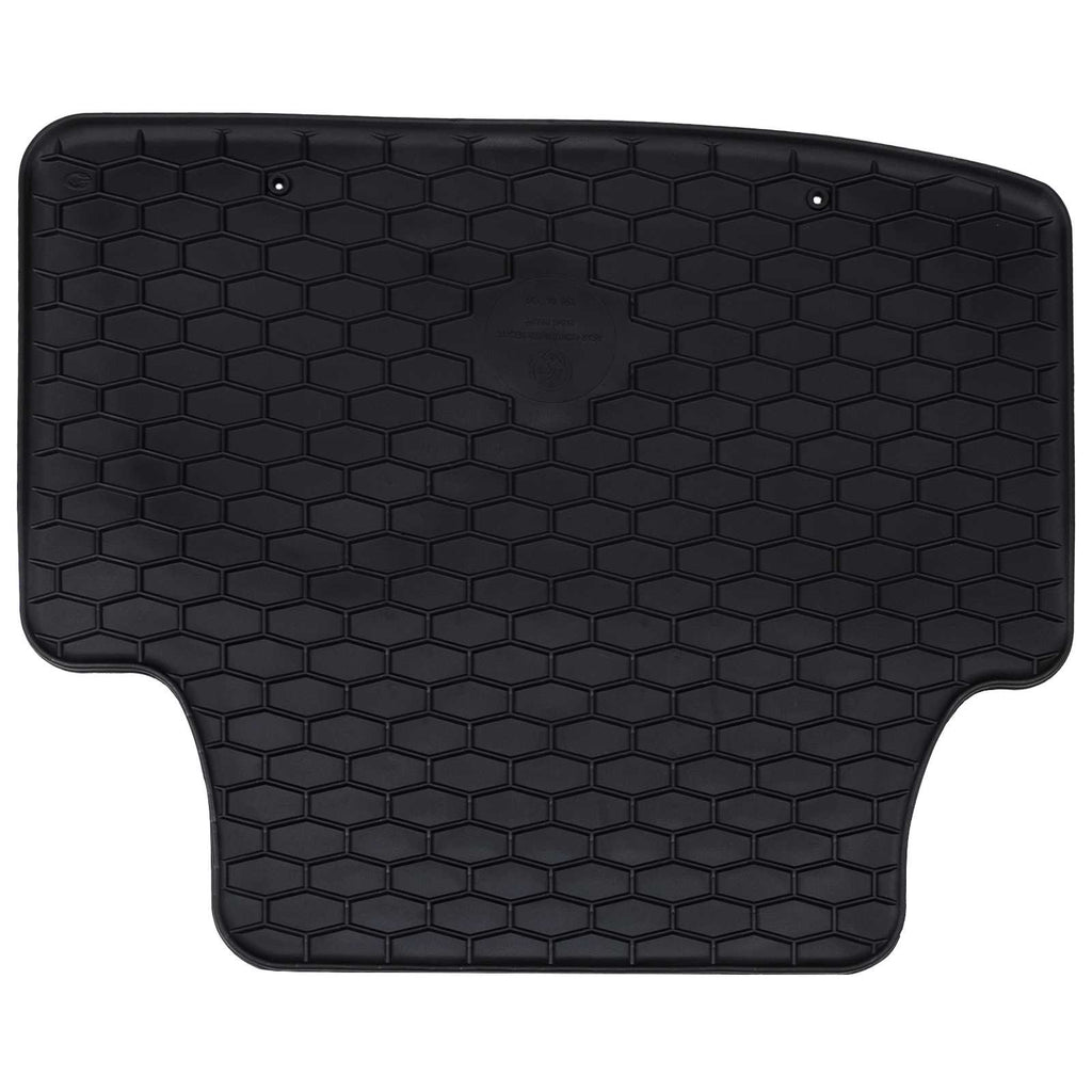 vidaXL Autofußmatte 4 pcs Schwarz Gummi