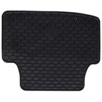 vidaXL Autofußmatte 4 pcs Schwarz Gummi