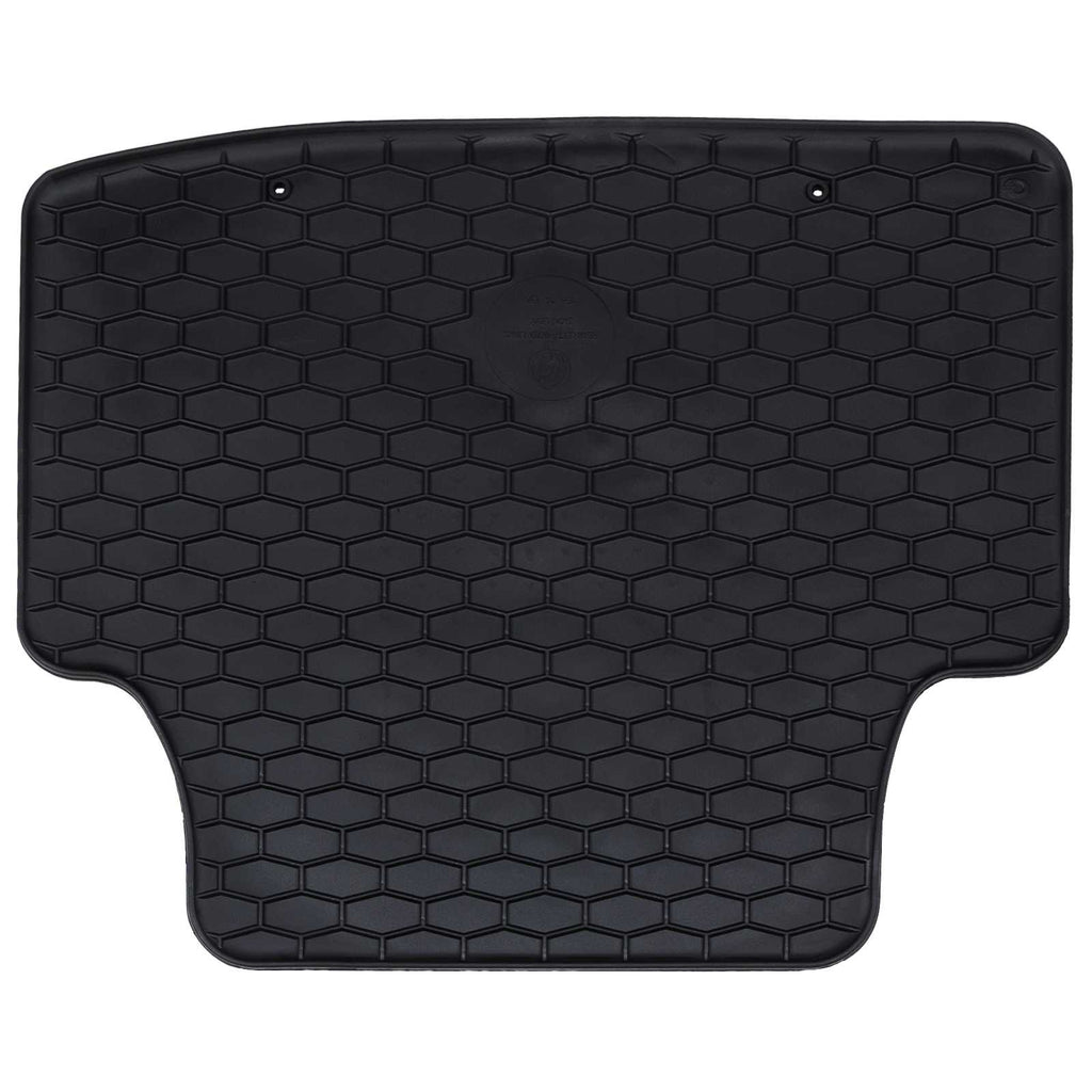 vidaXL Autofußmatte 4 pcs Schwarz Gummi