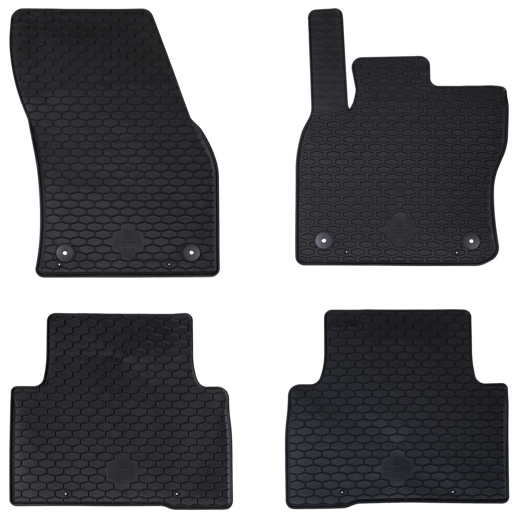 vidaXL Autofußmatte 4 pcs Schwarz geeignet für VW TIGUAN 2016-2023