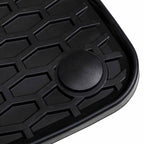 vidaXL Autofußmatte 2 pcs Schwarz Gummi