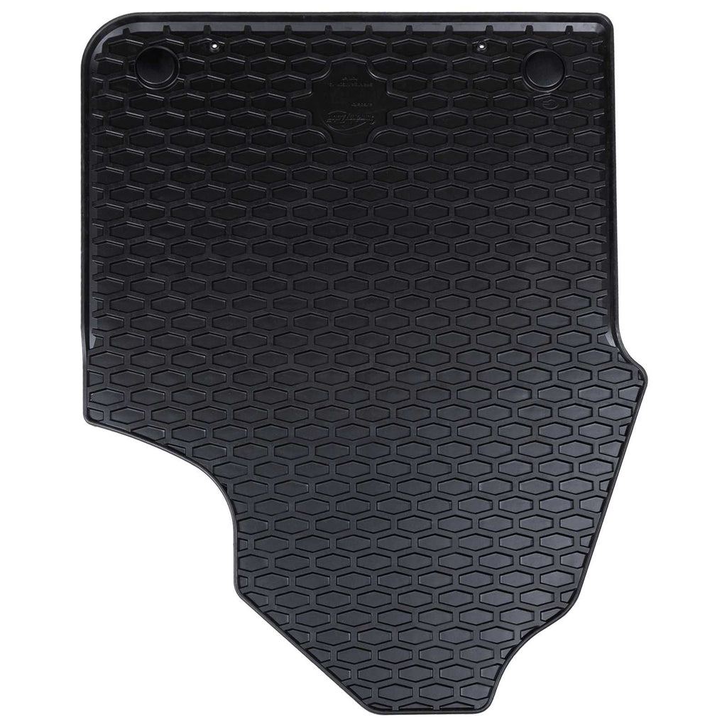 vidaXL Autofußmatte 2 pcs Schwarz Gummi