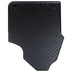 vidaXL Autofußmatte 2 pcs Schwarz Gummi