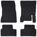 vidaXL Autofußmatte 4 pcs Schwarz Geeignet für MERCEDES a 2018- Gummi