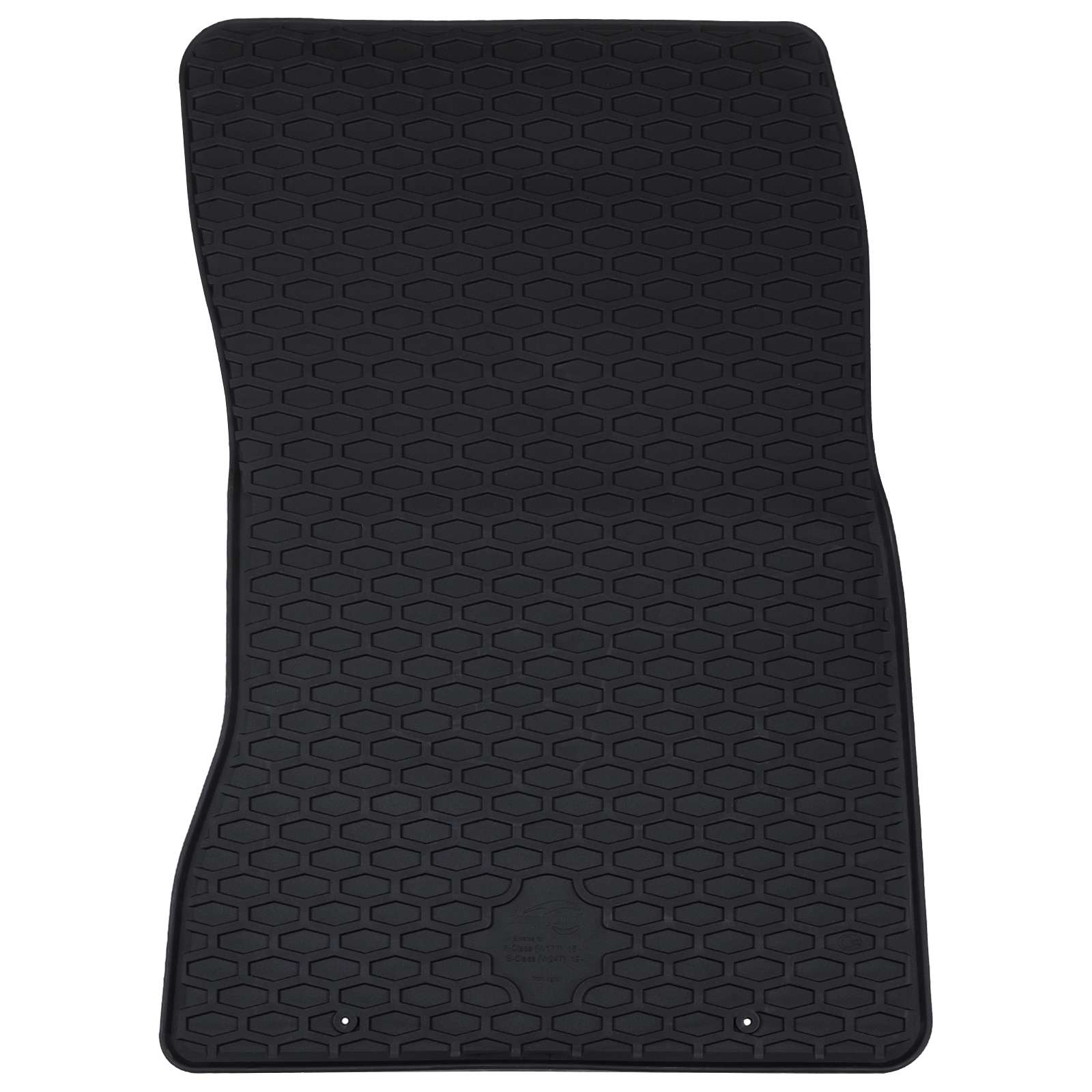 vidaXL Autofußmatte 4 pcs Schwarz Geeignet für MERCEDES a 2018- Gummi