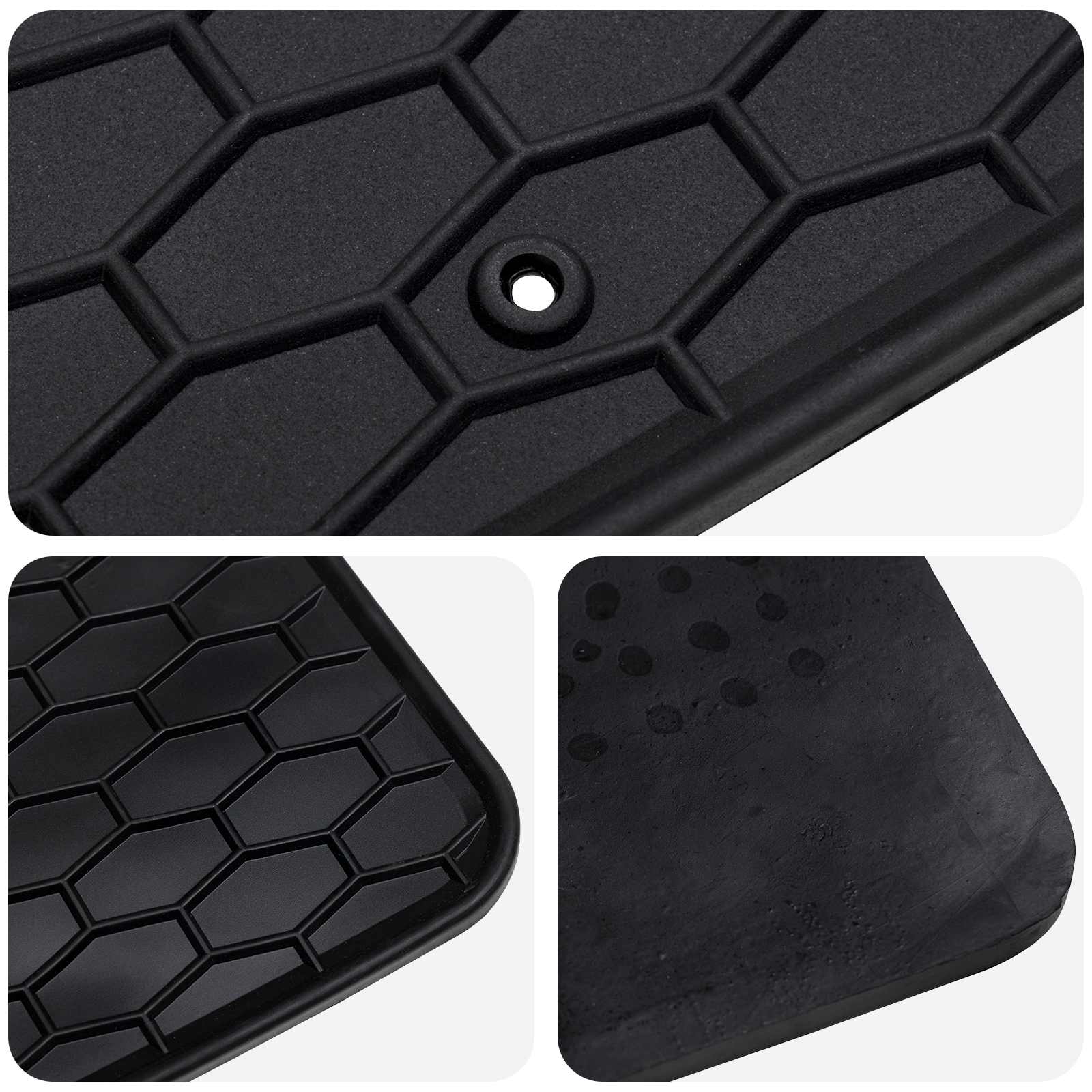 vidaXL Autofußmatte 4 pcs Schwarz Geeignet für BMW 1er 2017- Gummi