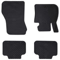 vidaXL Autofußmatte 4 pcs Schwarz Geeignet für BMW 1er 2017- Gummi