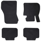 vidaXL Autofußmatte 4 pcs Schwarz Geeignet für BMW 1er 2017- Gummi