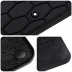 vidaXL Autofußmatte 4 pcs Schwarz geeignet für GLC 2023- Gummi