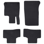 vidaXL Autofußmatte 4 pcs Schwarz geeignet für GLC 2023- Gummi