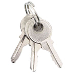 vidaXL U Schloss mit Schlüsseln 2 pcs Messing Eisen