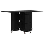 vidaXL Esstisch 2 pcs 140 x 80 x 77 cm Holzwerkstoff Schwarze Eiche