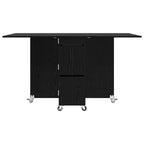 vidaXL Esstisch 2 pcs 140 x 80 x 77 cm Holzwerkstoff Schwarze Eiche
