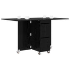 vidaXL Esstisch 2 pcs 140 x 80 x 77 cm Holzwerkstoff Schwarze Eiche