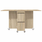 vidaXL Esstisch 2 pcs 140 x 80 x 77 cm Holzwerkstoff Sonoma-Eiche