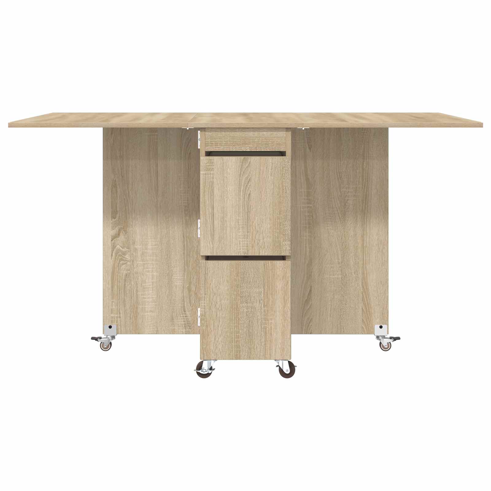 vidaXL Esstisch 2 pcs 140 x 80 x 77 cm Holzwerkstoff Sonoma-Eiche