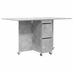 vidaXL Esstisch 2 pcs 140 x 80 x 77 cm Holzwerkstoff Betongrau