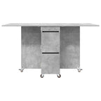 vidaXL Esstisch 2 pcs 140 x 80 x 77 cm Holzwerkstoff Betongrau