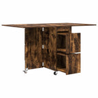 vidaXL Esstisch 2 pcs 140 x 80 x 77 cm Holzwerkstoff Geräucherte Eiche
