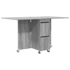 vidaXL Esstisch 2 pcs 140 x 80 x 77 cm Holzwerkstoff Grau Sonoma