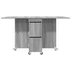 vidaXL Esstisch 2 pcs 140 x 80 x 77 cm Holzwerkstoff Grau Sonoma