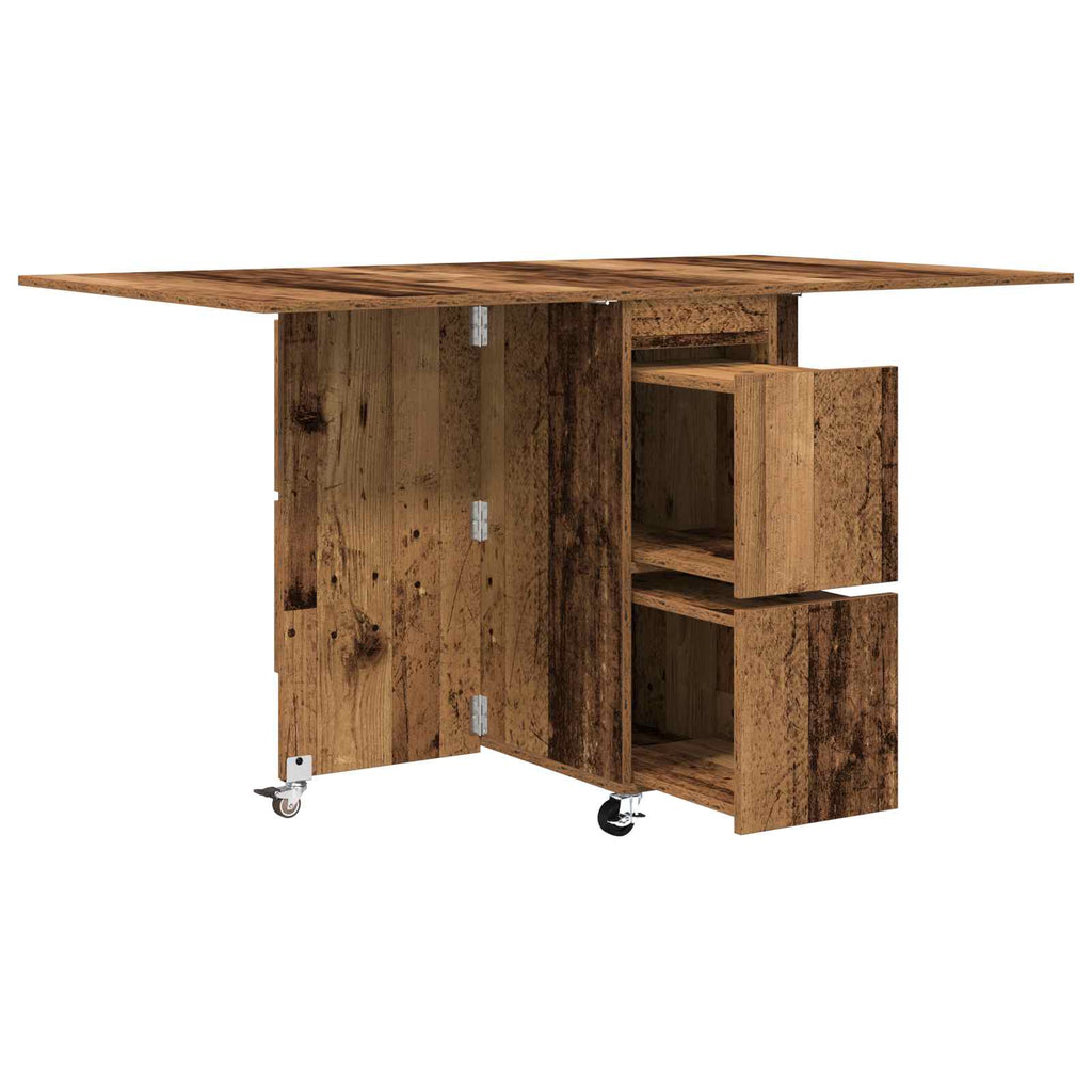 vidaXL Esstisch 2 pcs 140 x 80 x 77 cm Holzwerkstoff Altholz