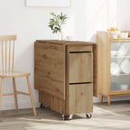 vidaXL Esstisch 2 pcs 140 x 80 x 77 cm Holzwerkstoff Artisan-Eiche