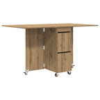 vidaXL Esstisch 2 pcs 140 x 80 x 77 cm Holzwerkstoff Artisan-Eiche