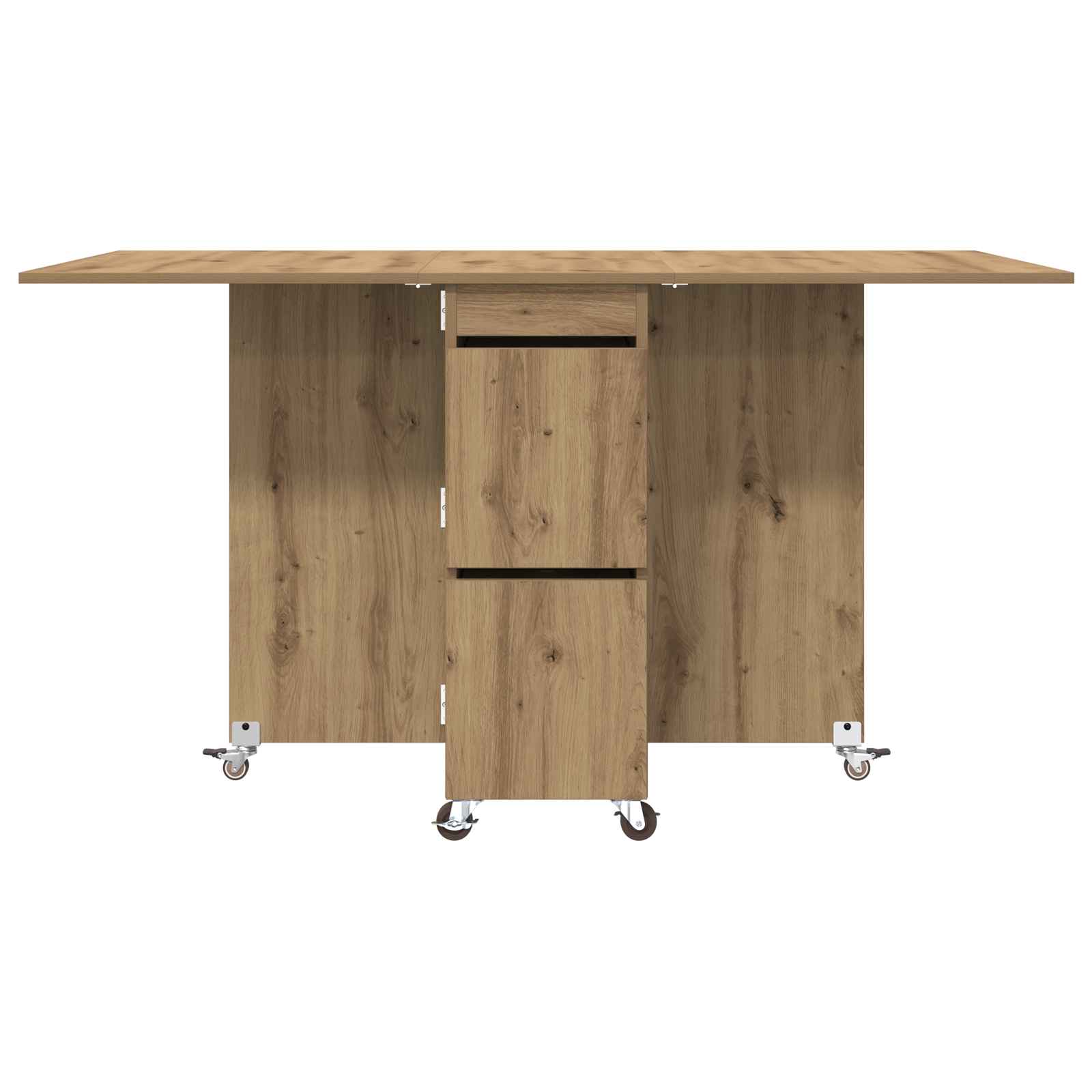 vidaXL Esstisch 2 pcs 140 x 80 x 77 cm Holzwerkstoff Artisan-Eiche