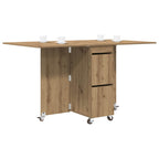 vidaXL Esstisch 2 pcs 140 x 80 x 77 cm Holzwerkstoff Artisan-Eiche