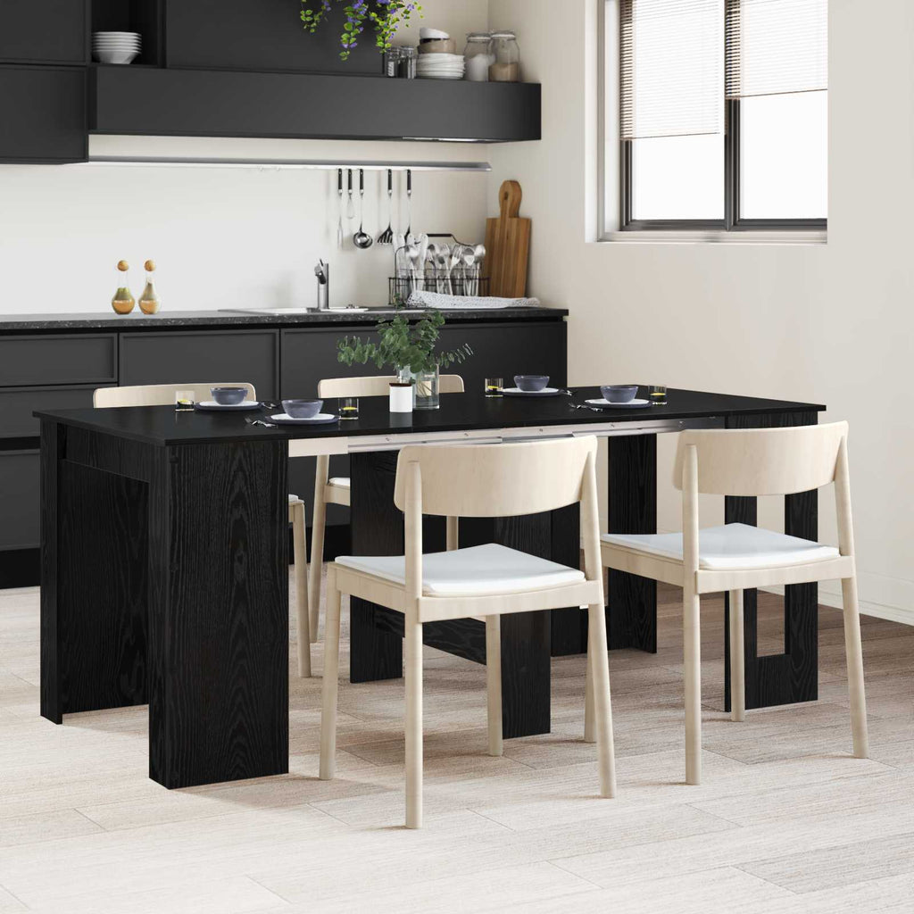 vidaXL Esstisch 180 x 85 x 75 cm Holzwerkstoff Schwarze Eiche