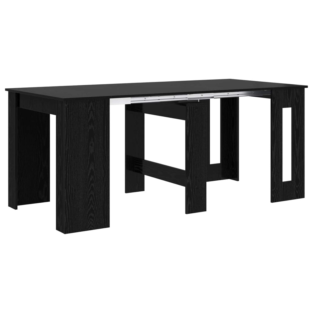 vidaXL Esstisch 180 x 85 x 75 cm Holzwerkstoff Schwarze Eiche