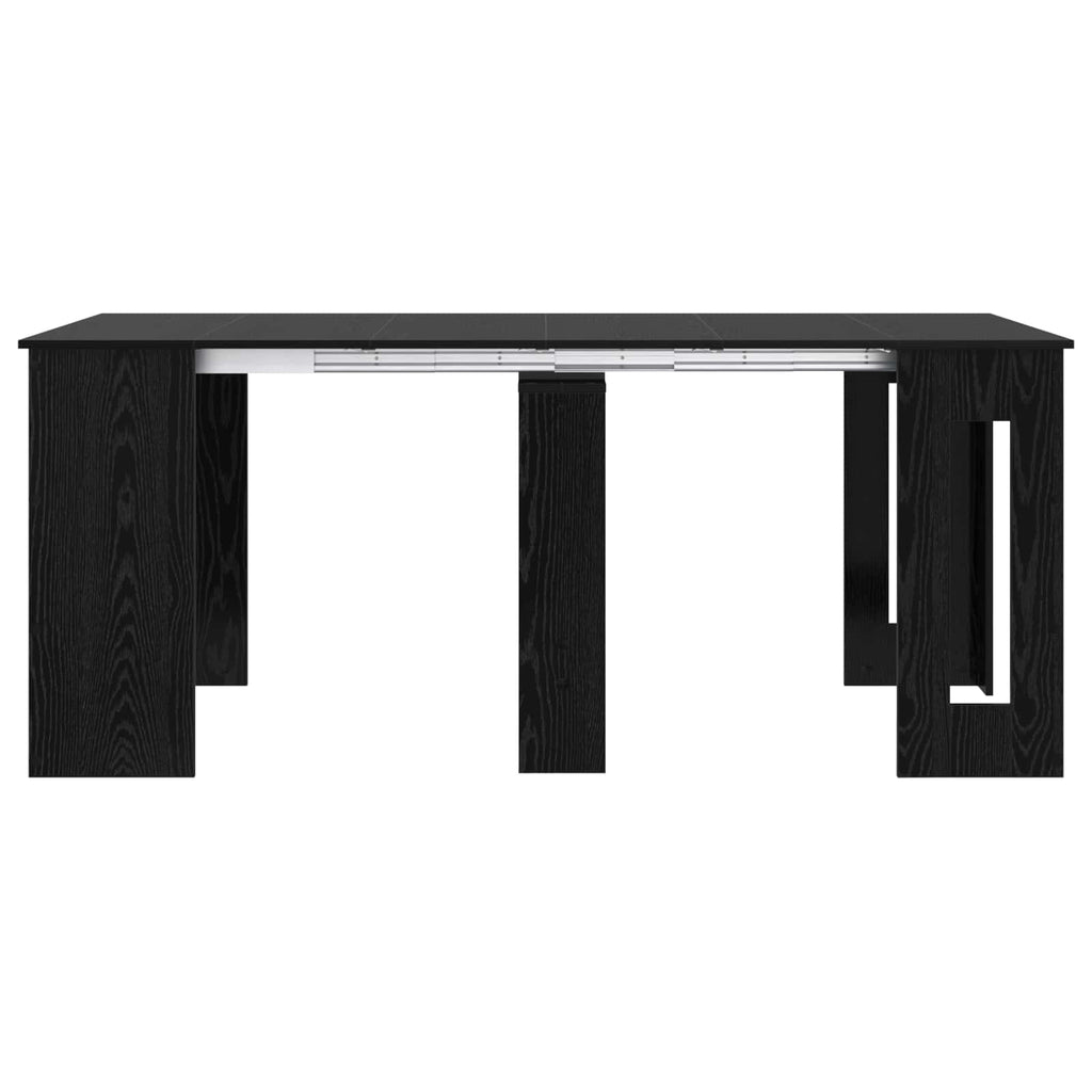 vidaXL Esstisch 180 x 85 x 75 cm Holzwerkstoff Schwarze Eiche