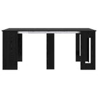 vidaXL Esstisch 180 x 85 x 75 cm Holzwerkstoff Schwarze Eiche