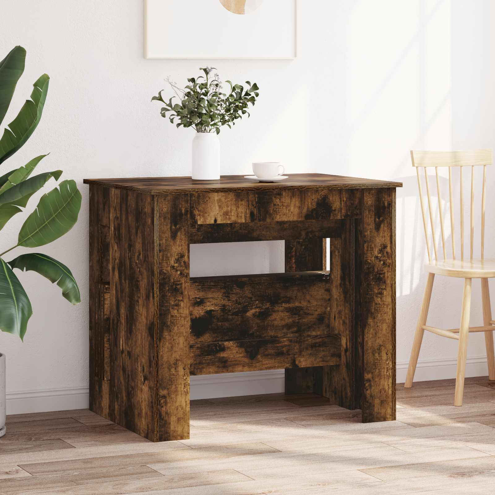 vidaXL Esstisch 180 x 85 x 75 cm Holzwerkstoff Geräucherte Eiche