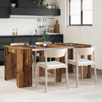 vidaXL Esstisch 180 x 85 x 75 cm Holzwerkstoff Altholz Rechtwinklig