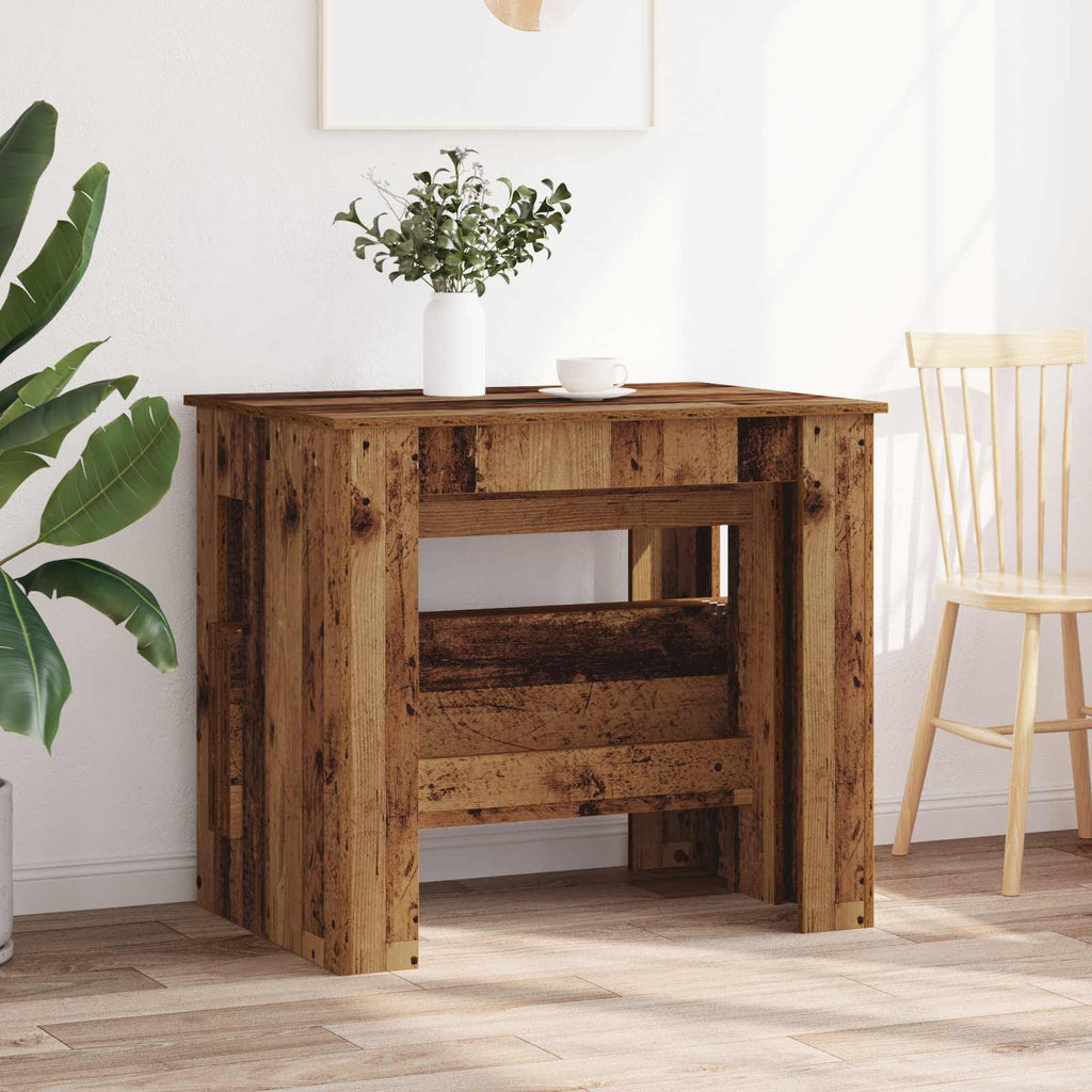 vidaXL Esstisch 180 x 85 x 75 cm Holzwerkstoff Altholz Rechtwinklig
