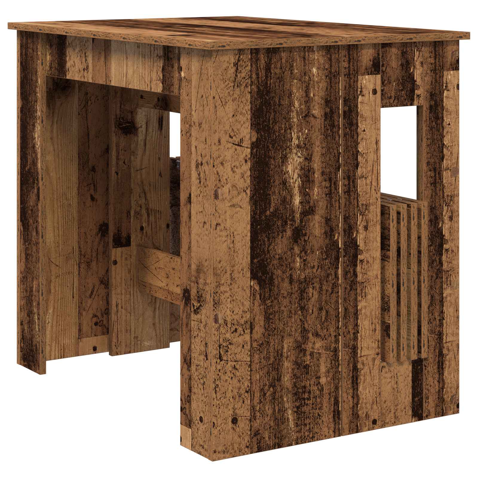 vidaXL Esstisch 180 x 85 x 75 cm Holzwerkstoff Altholz Rechtwinklig