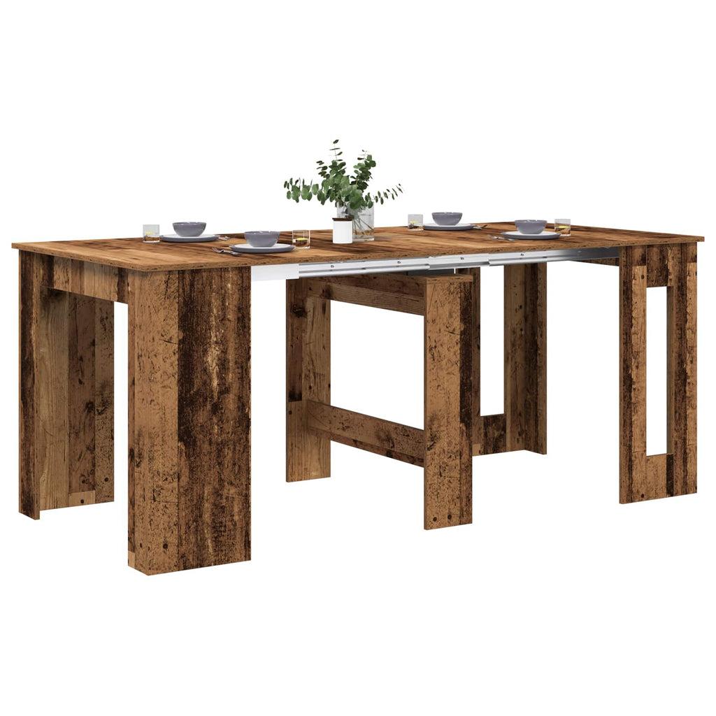 vidaXL Esstisch 180 x 85 x 75 cm Holzwerkstoff Altholz Rechtwinklig