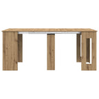 vidaXL Esstisch 180 x 85 x 75 cm Holzwerkstoff Artisan-Eiche