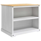 vidaXL Küchentrolley 2 pcs Weiß und Honigwachs 112 x 77 x 91,5 cm