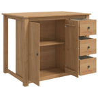 vidaXL Küchentrolley mit Tür PANAMA 2 pcs Honigwachs 112 x 77 x 90 cm