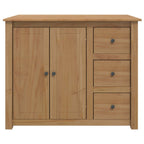vidaXL Küchentrolley mit Tür PANAMA 2 pcs Honigwachs 112 x 77 x 90 cm