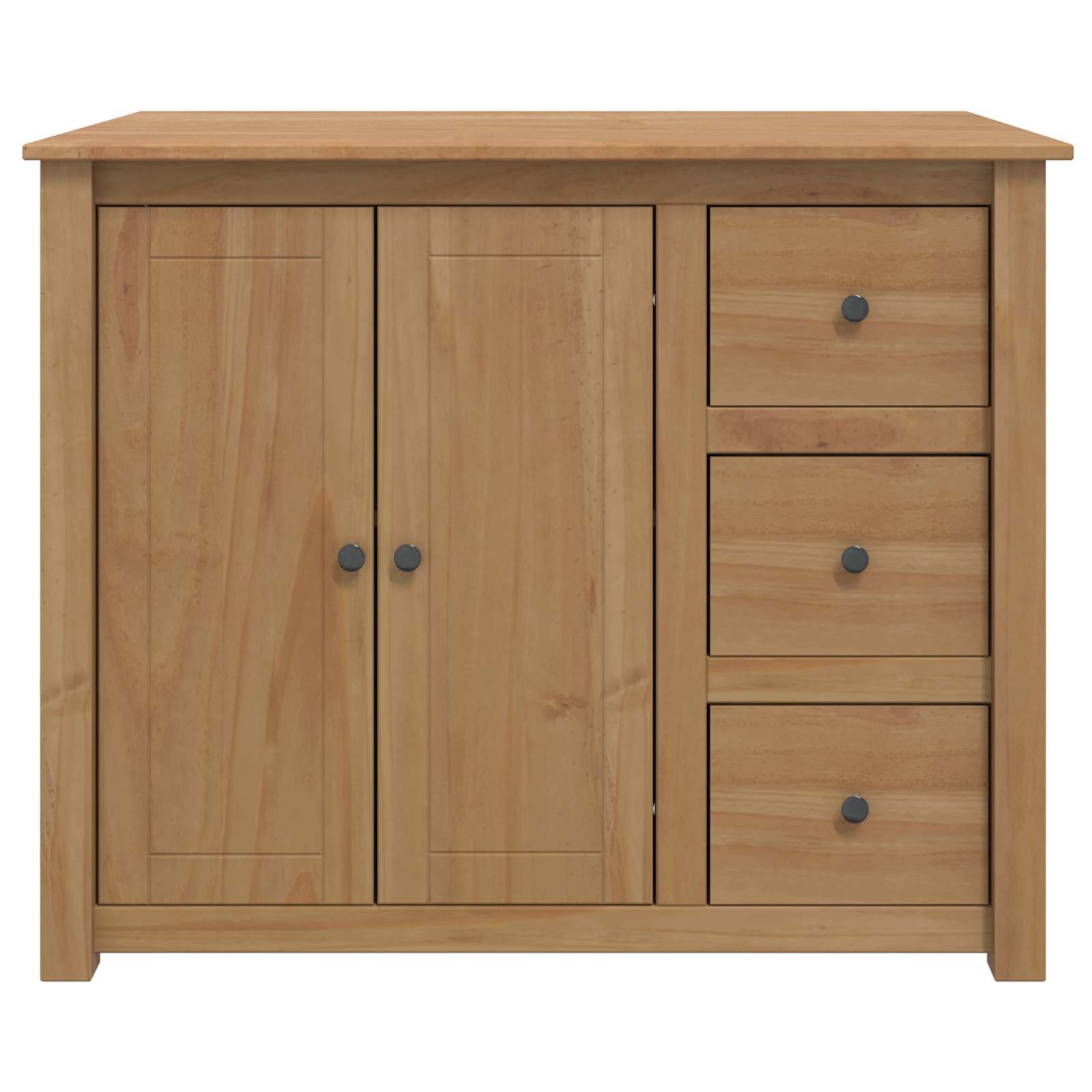 vidaXL Küchentrolley mit Tür PANAMA 2 pcs Honigwachs 112 x 77 x 90 cm