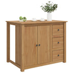vidaXL Küchentrolley mit Tür PANAMA 2 pcs Honigwachs 112 x 77 x 90 cm