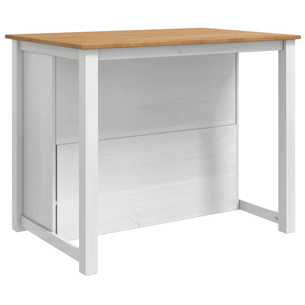 vidaXL Küchentrolley PANAMA 2 pcs Weiß und Honigwachs 112 x 77 x 90 cm