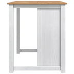 vidaXL Küchentrolley PANAMA 2 pcs Weiß und Honigwachs 112 x 77 x 90 cm