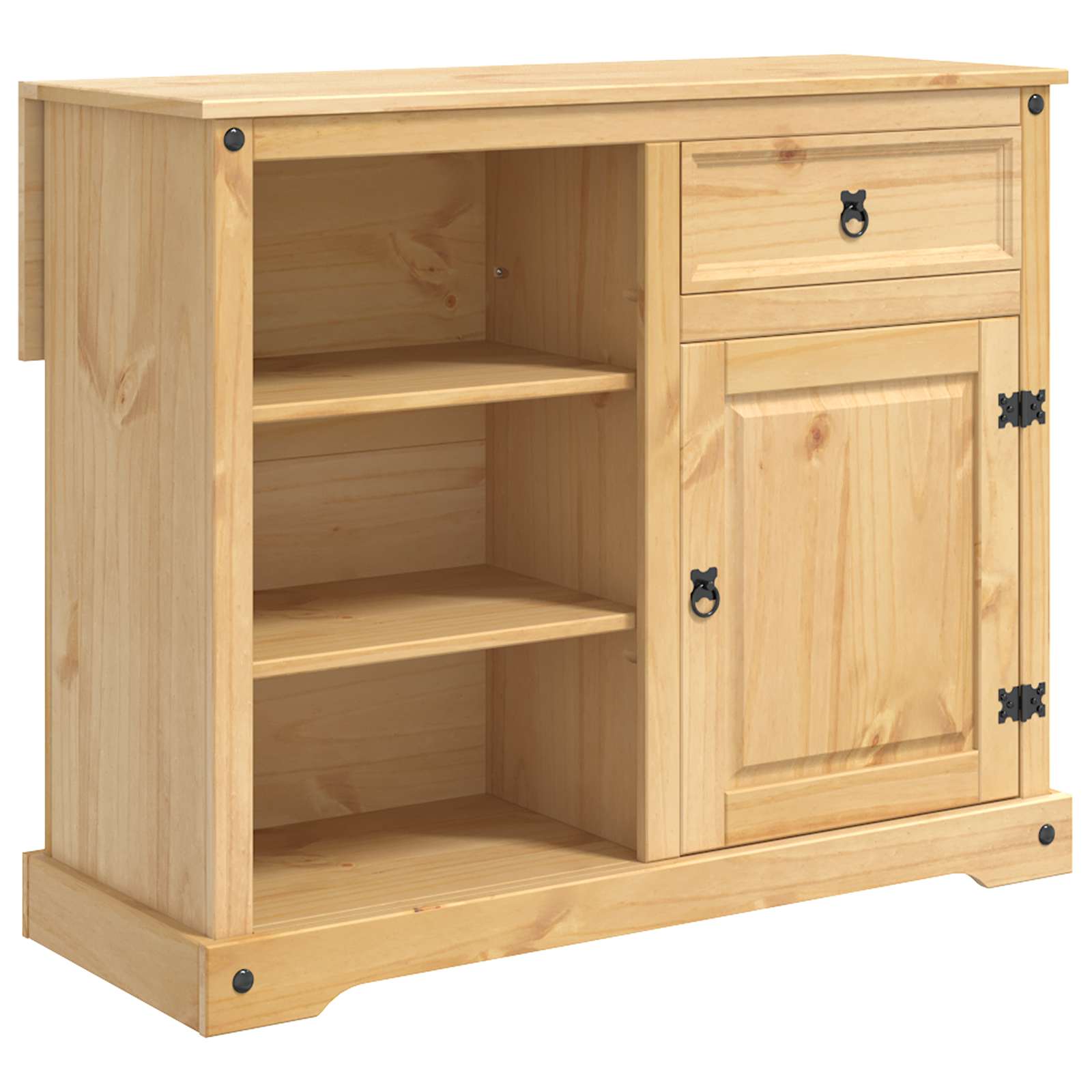 vidaXL Kücheninsel Set mit Schubladen 3 pcs Honigwachs Massiv-Kiefer
