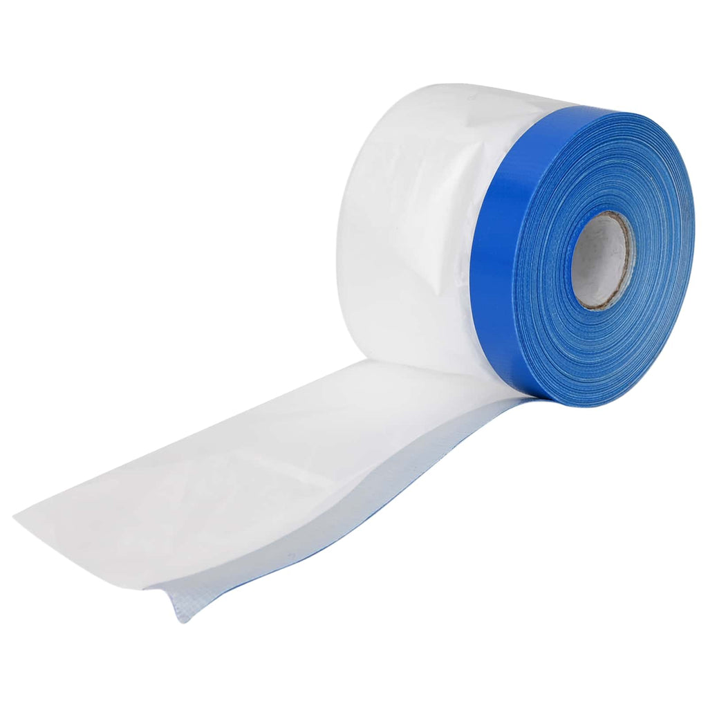 vidaXL Abdeckfolie mit Klebeband 12 pcs Transparent und Blau